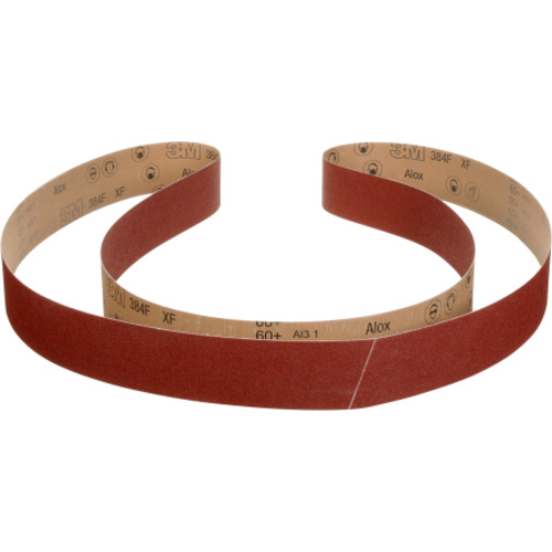 3M Cloth Belt 384F 36+ XF-weight 1″ × 12″ Fabri-lok Single-flex