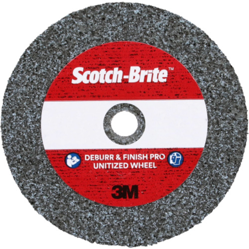 Scotch-Brite Deburr and Finish PRO Unitized Wheel 1″ × 1″ × 3/16″ 6C MED+
